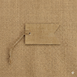 Jute zwaluwstaart labels
